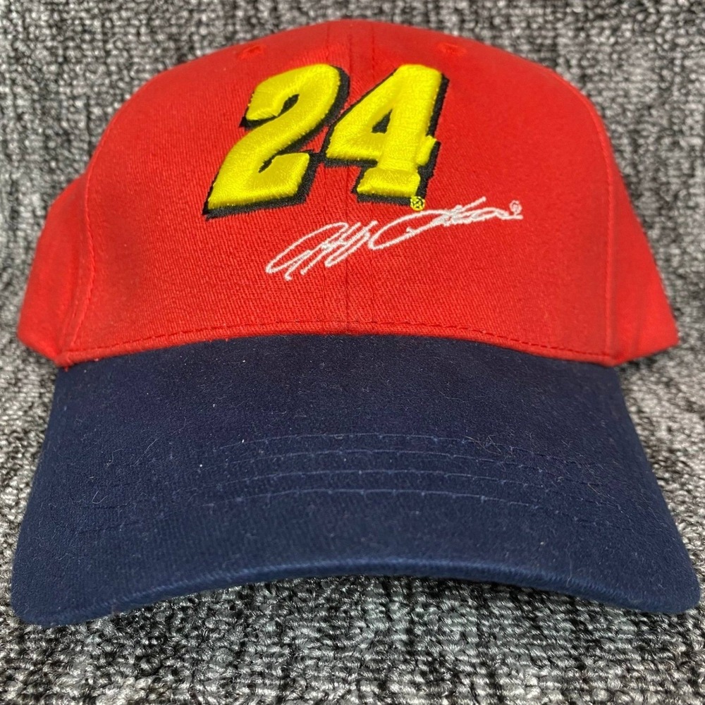 Vintage 2008 Jeff Gordon #24 Kelloggs Racing Hat Cap NASCAR Strapback Red
